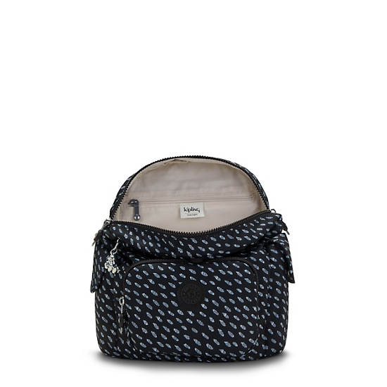 Kipling City Pack Mini Classic Printed Ryggsekk Blå | NO 1733UZ